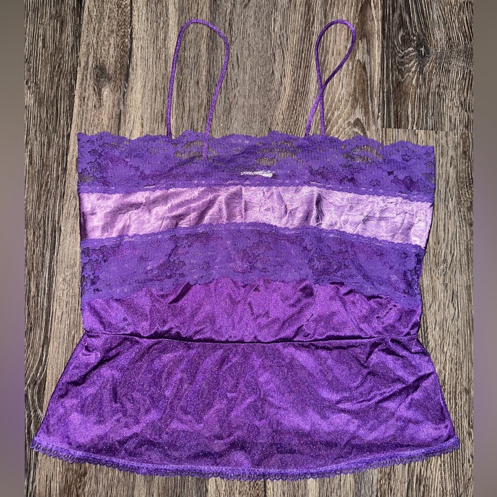 Vintage Undercover Wear Satin Lace Camisole Top & Bottoms Lingerie Night Set